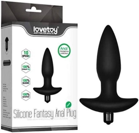 Анальная пробка с вибрацией от Lovetoy 3.5 * 10 см